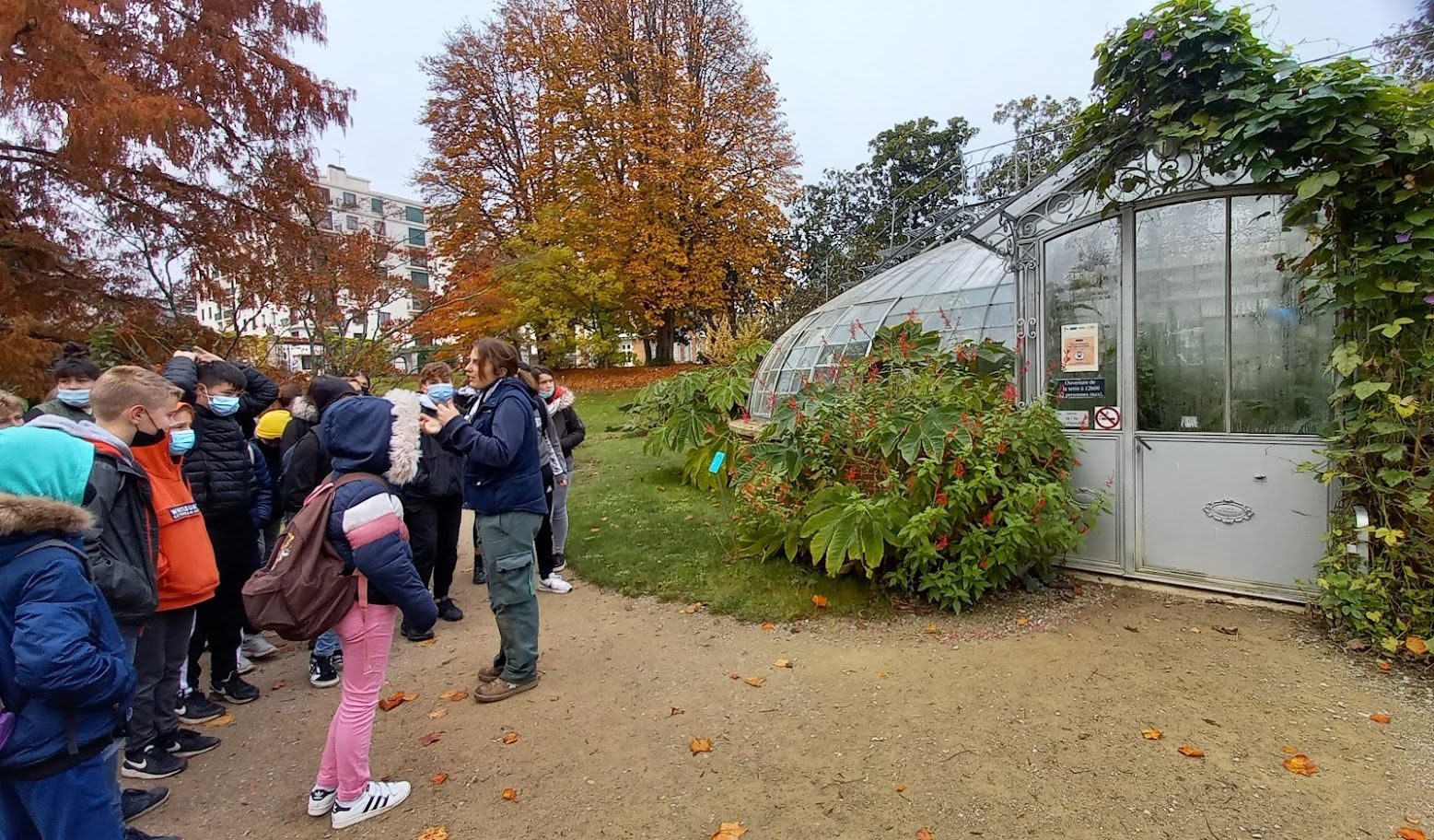 Les 5ème B au jardin des plantes de Nantes