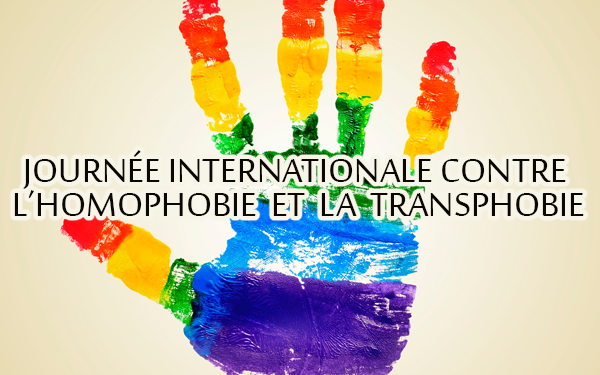 17 mai- Journée mondiale contre l’homophobie, la transphobie, la biphobie